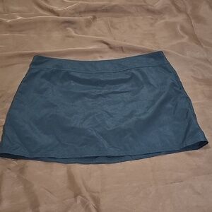 Land’s End Black Swim Skirt Side Zip Attached Brief Back Pocket Plus Size 14